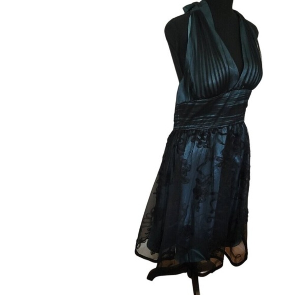 Coldwater Creek Women 12P Halter Cocktail Dress Whimsgoth Y2K‎ Formal Vintage - Picture 2 of 11